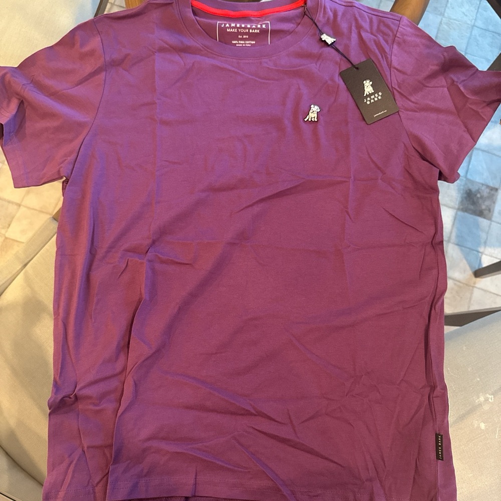 Farah Men's Short Sleeve Tee in Purple